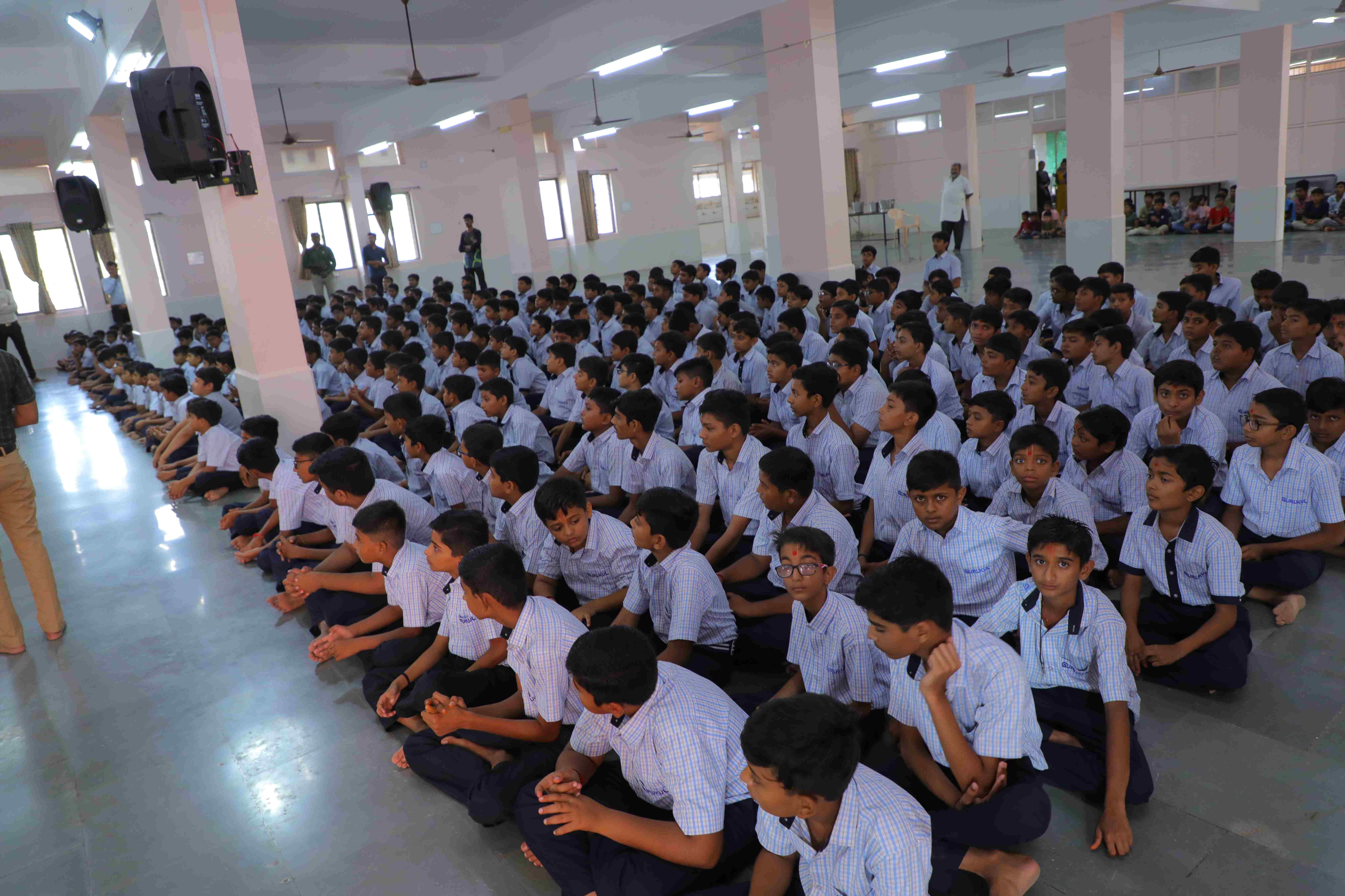 Pu. Gurumaharaj Visits at Tramba Gurukul | Swaminarayan Gurukul Rajkot ...